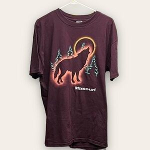 Wolf T-shirt Single Stitch vintage 90’s Made in USA